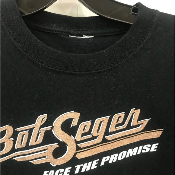 BOB SEGER FACE THE PROMISE CONCERT TEE. Tag cut out. Pit 2 Pit 21.5”, Length 28” - Picture 5 of 5